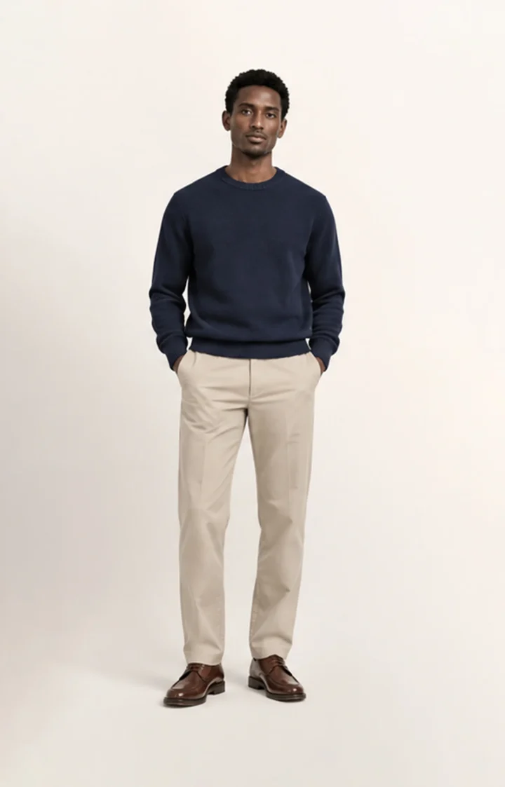Men’s Classic Crew-Neck Sweater – Timeless