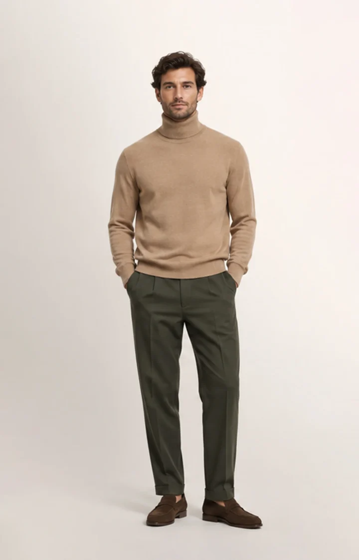 Men’s Refined Turtleneck Sweater – Elevate