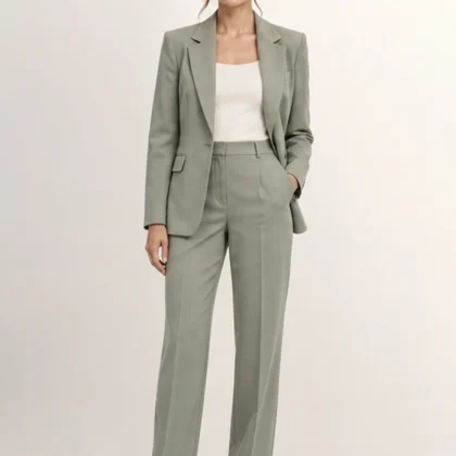 Women’s Classic Blazer Suit – Sage
