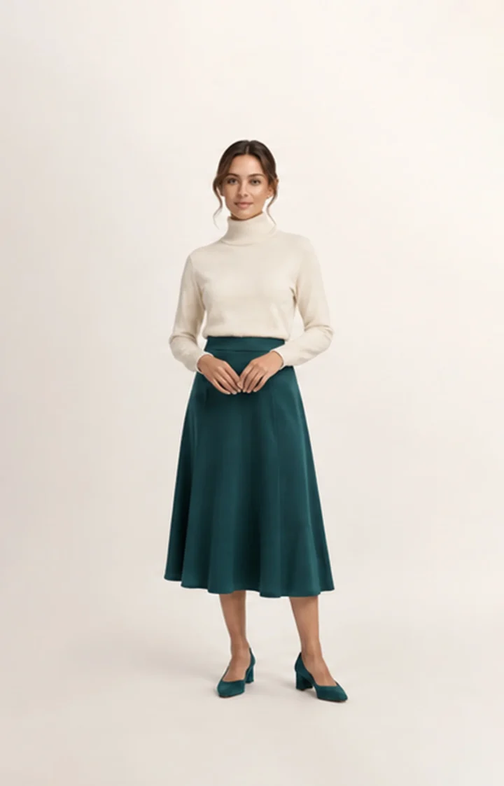 Women’s Flared Midi Skirt – Siena
