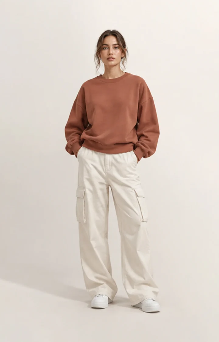 Women’s Relaxed Sweatshirt & Cargo Trousers – Urban