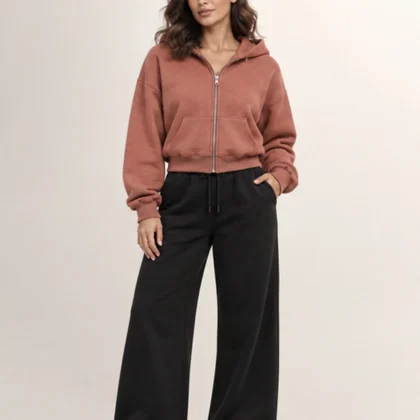 Women’s Zip-Up Hoodie & Trousers – Brooklyn